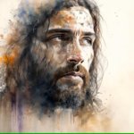 painting of Jesus Christ watercolor